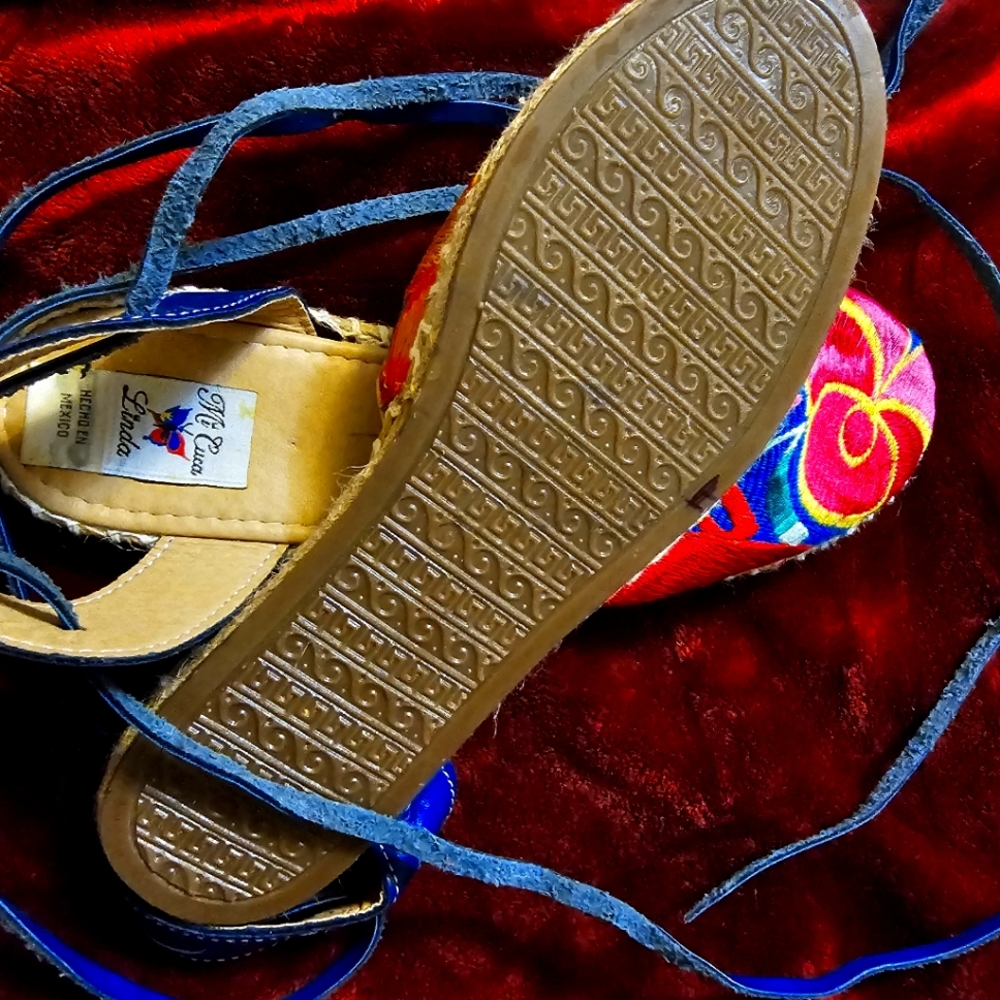 Huarache Artesanal/ Womens Artisanal Leather & Embroidered shoes - Picture 6 of 6